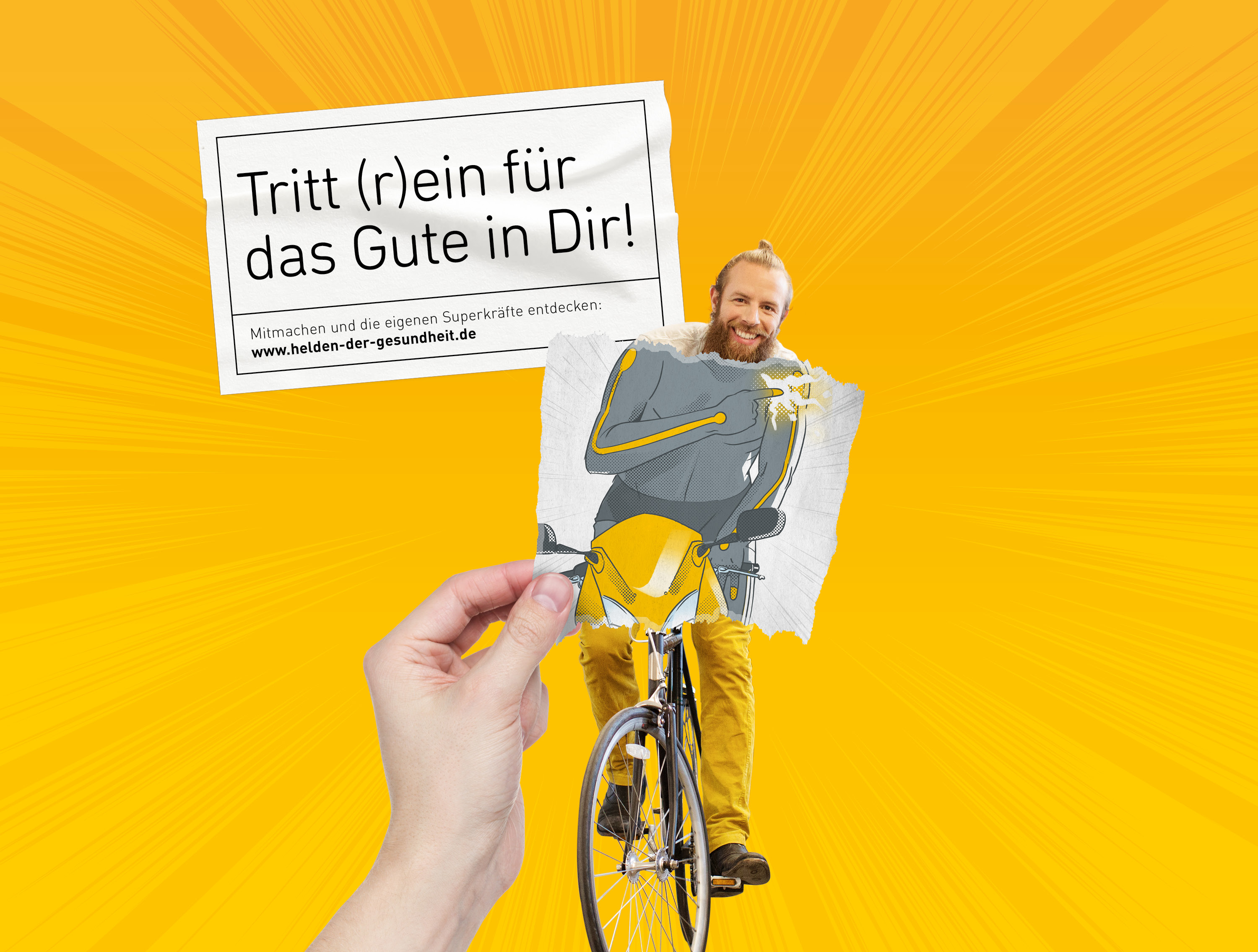Radfahren - Helden der Gesundheit (BAHN-BKK, Kampagne)
